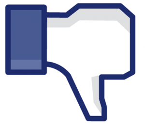 Facebook thumbs down