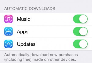 iOS7 App updates