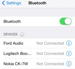 Bluetooth on iOS7